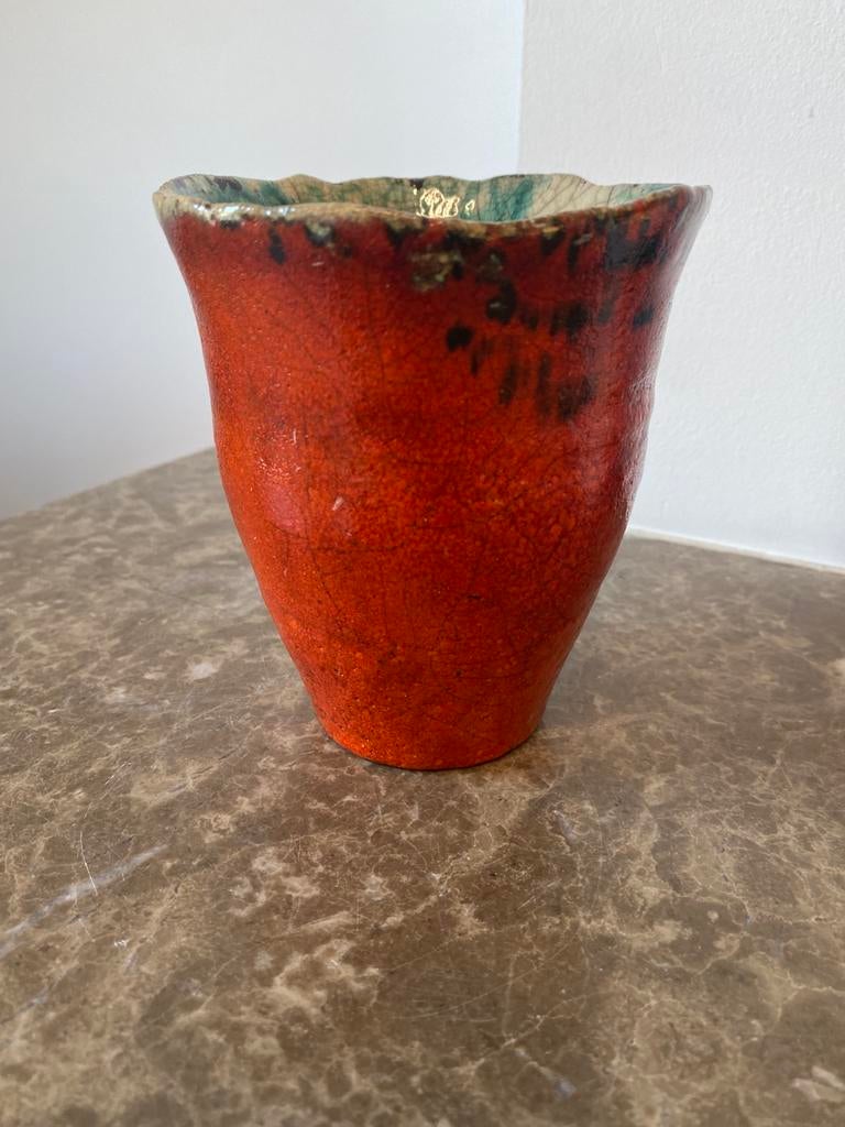 Rita Honauer Brutalistische vintage vaas, Antiek en Kunst, Ophalen of Verzenden