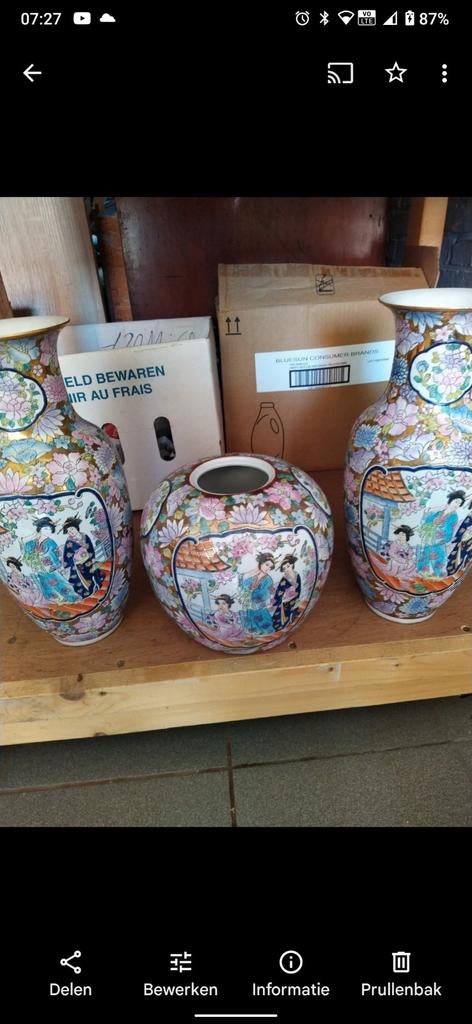 Chinese vazen, Antiek en Kunst, Antiek | Porselein, Ophalen