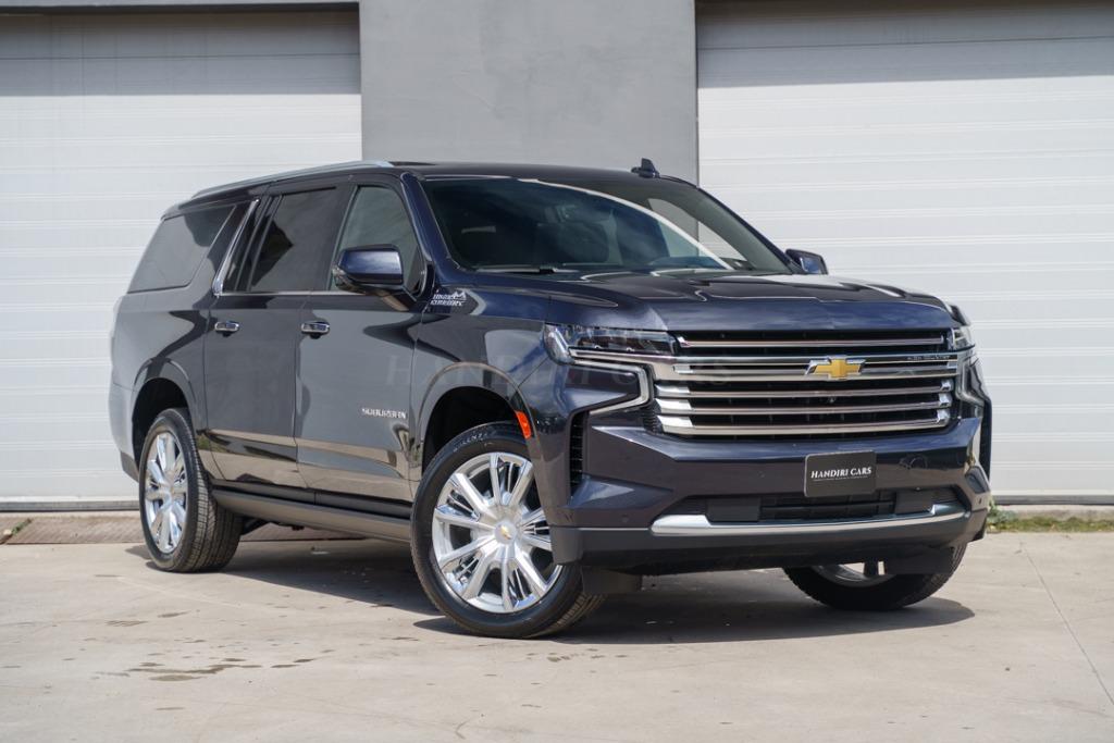 Chevrolet Suburban High Country LICHTE VRACHT 4 PLAATSEN, Auto's, Automaat, Suburban, 7 zetels, Leder
