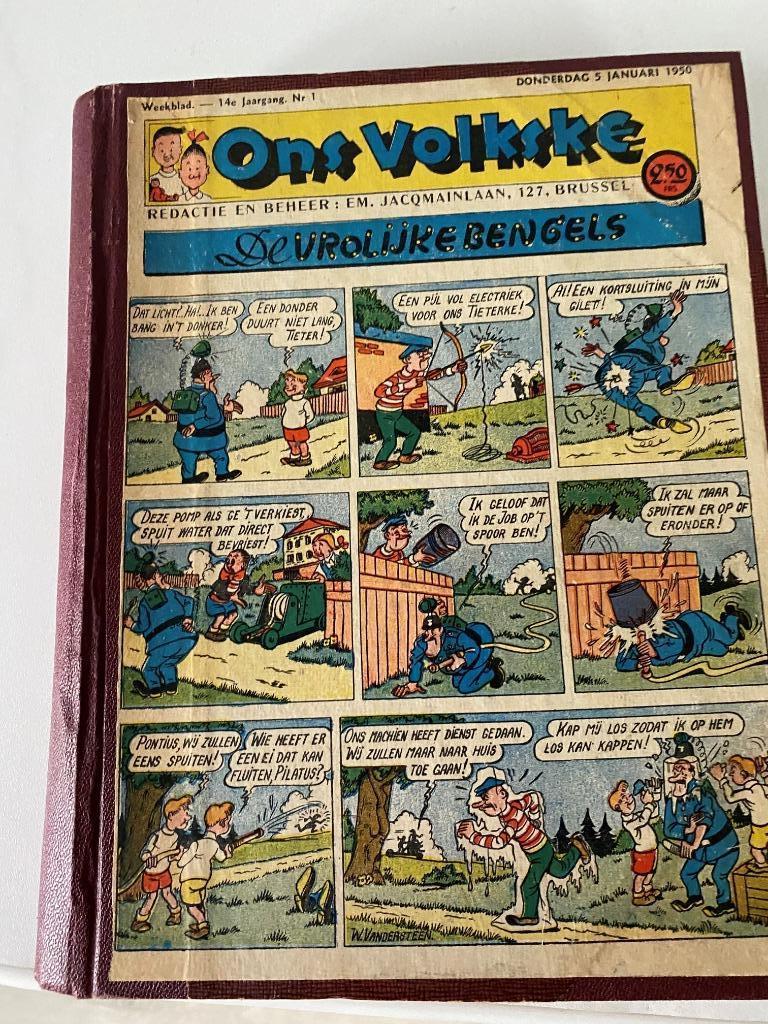 Ons Volkske - De Vrolijke Bengels - Hardcover - 14de jaargan, Willy vandersteen, Complete serie of reeks, Ophalen, Gelezen
