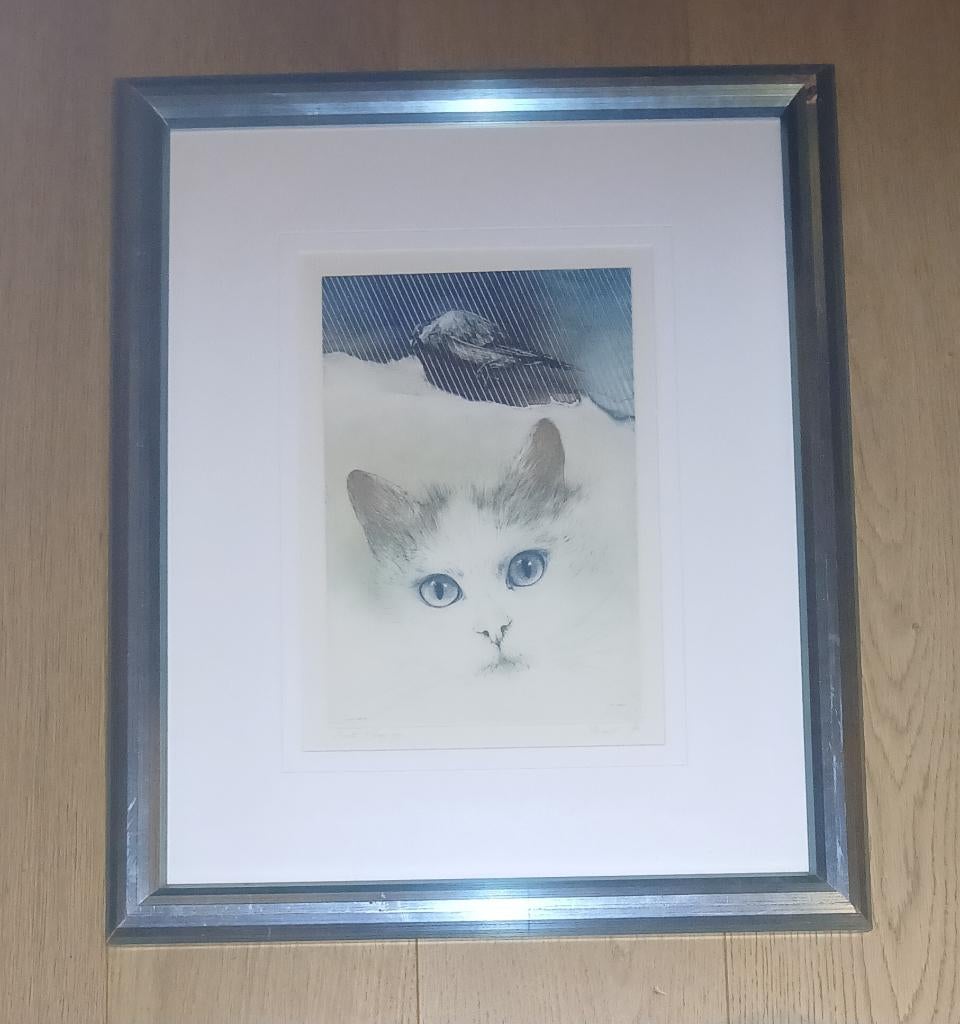 Walter F. Brems hyperrealisme The cats 24/30, Antiek en Kunst, Ophalen of Verzenden