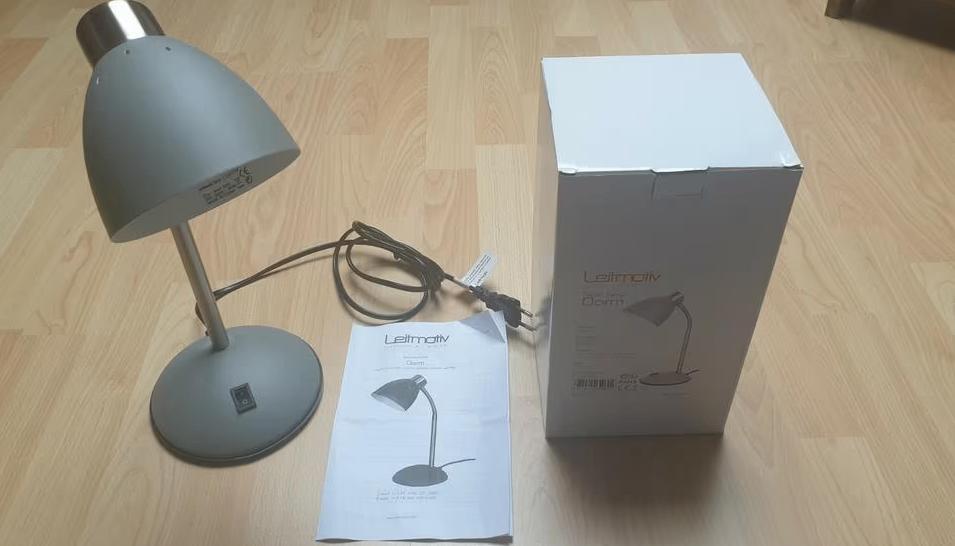 Lampe de bureau Leitmotiv - Boîte et manuel inclus, Maison & Meubles, Enlèvement ou Envoi, Utilisé