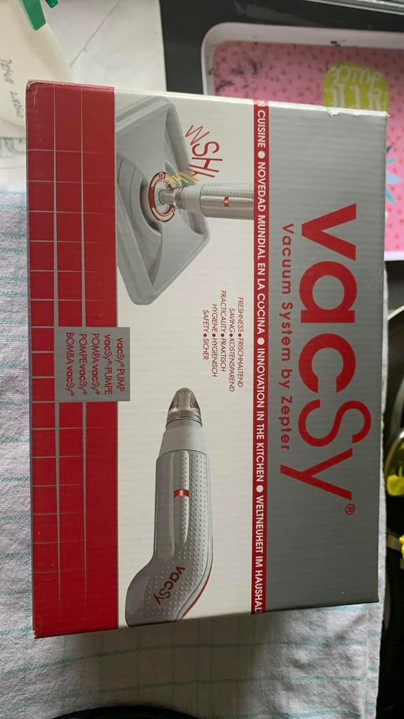 Vacuum systeem pomp en glas bewaarpot, Ophalen of Verzenden, Nieuw