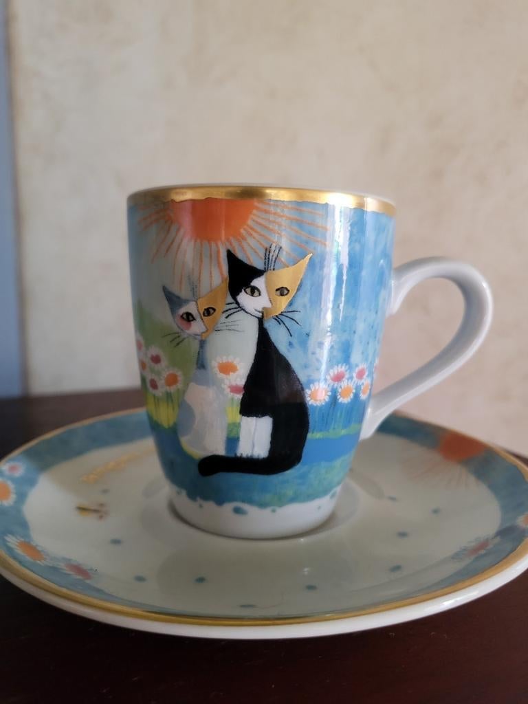 Mooi mokka/ espressotasje., Huis en Inrichting, Keuken | Servies, Ophalen of Verzenden, Zo goed als nieuw