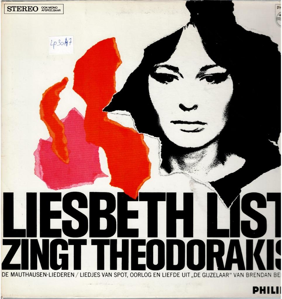 Vinyl, LP    /   Liesbeth List Zingt Theodorakis* – Liesbeth, Ophalen of Verzenden, Overige formaten