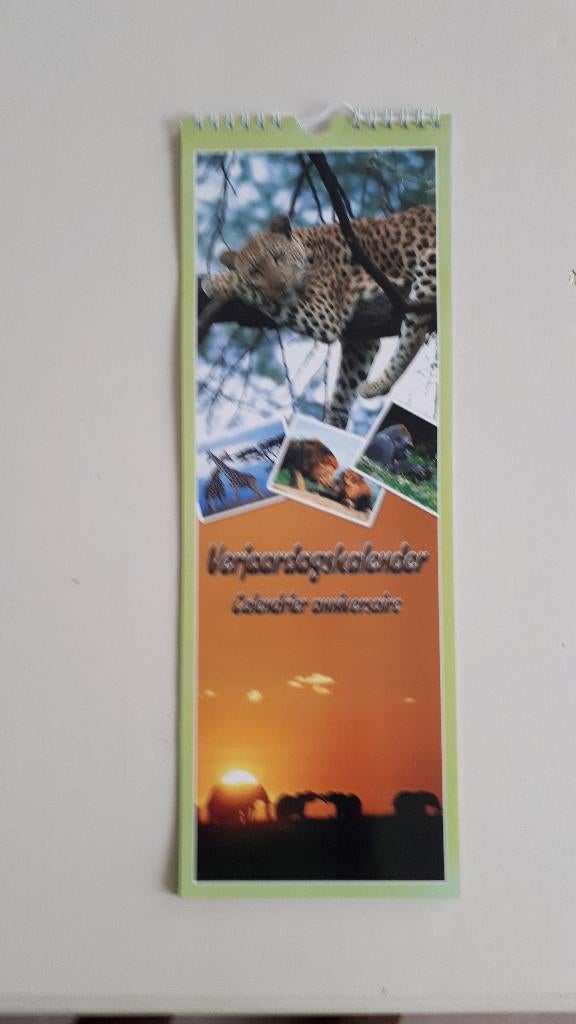 verjaardagskalender / natuur, Divers, Calendriers, Enlèvement, Calendrier mensuel, Comme neuf