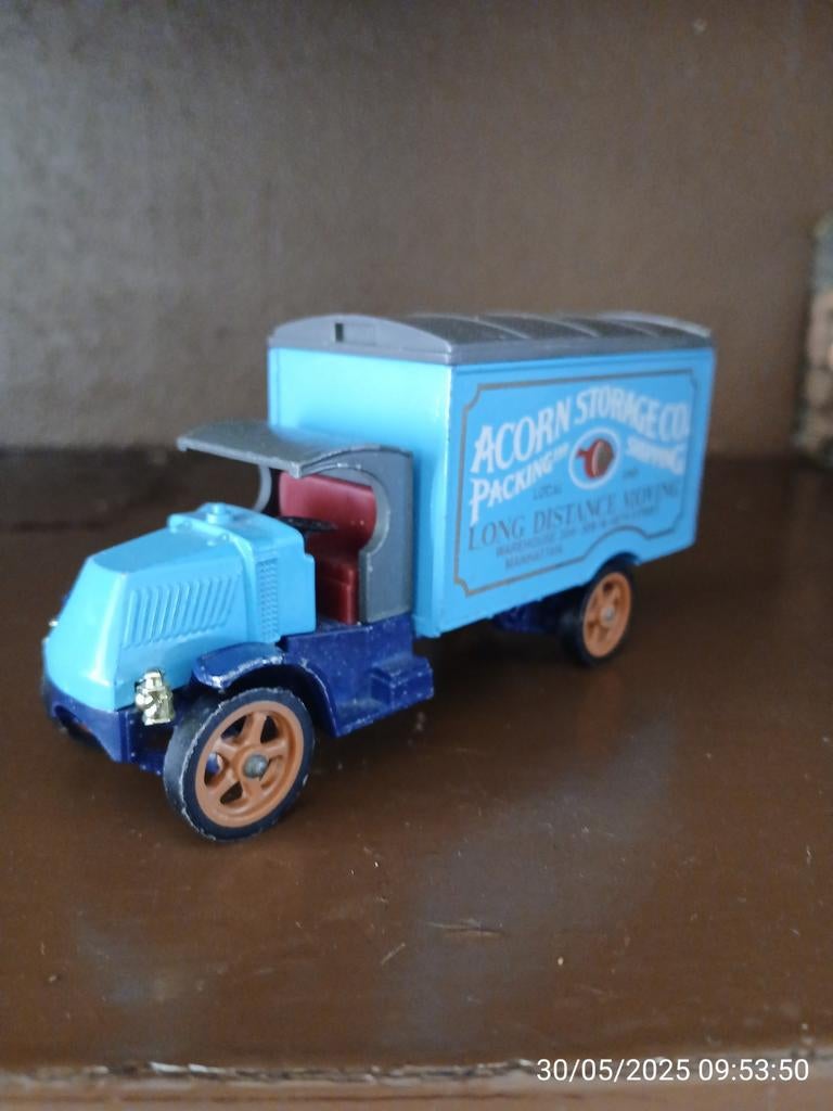 Oldtimer verhuiswagen Matchbox, Ophalen of Verzenden, Zo goed als nieuw
