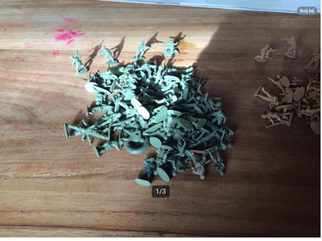 Plastieken mini soldaatjes, Ophalen of Verzenden, Gebruikt