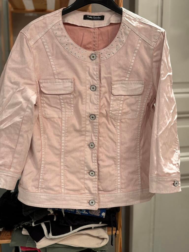 Veste en jean rose de Betty Barclay (38 ans)., Vêtements | Femmes, Taille 38/40 (M), Rose, Betty Barclay, Comme neuf