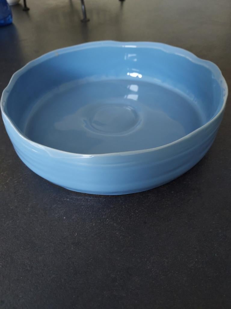 Blauwe decoratieschaal, Ophalen, Zo goed als nieuw, Schaal