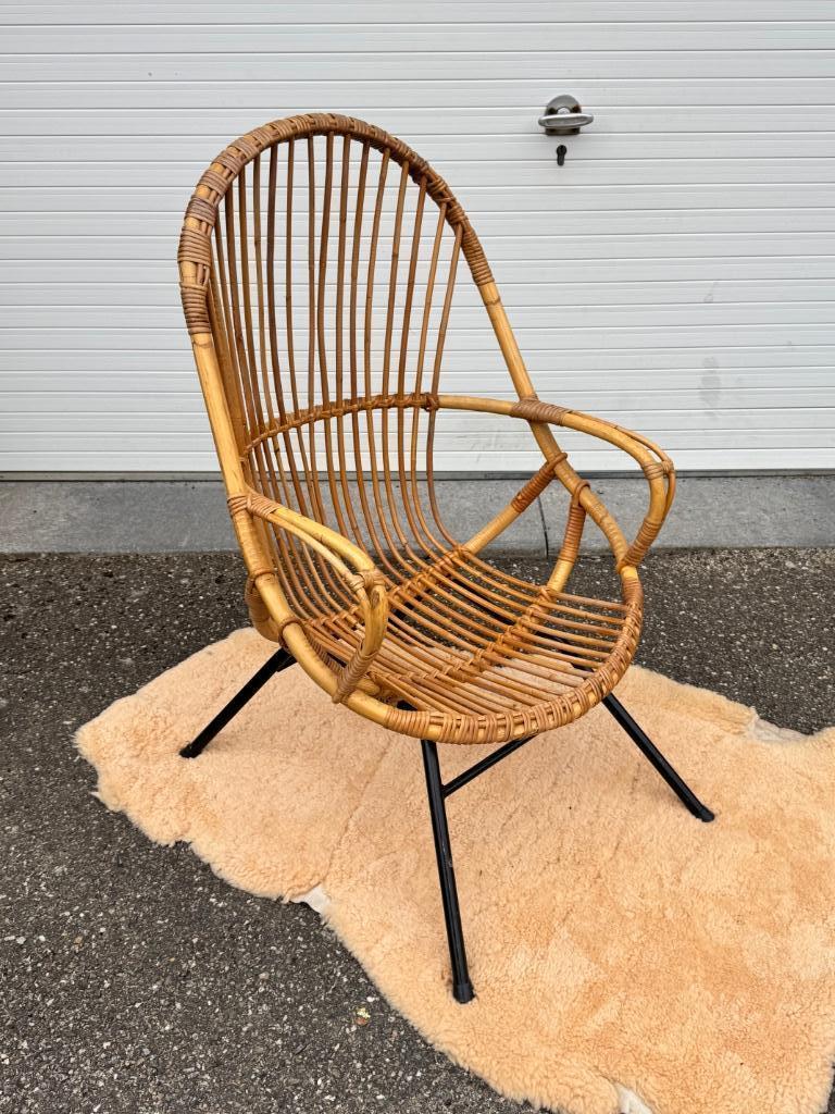 Bamboe zetel, easy chair, Ophalen