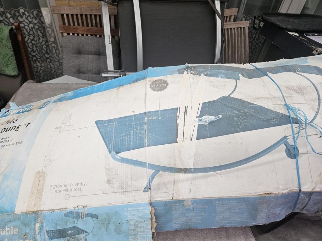 Dubbele ligstoel, Tuin en Terras, Ligbedden, Ophalen, Nieuw