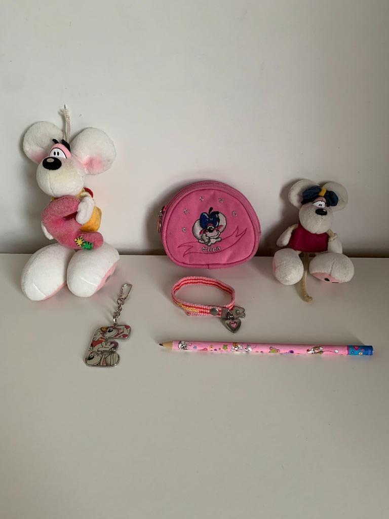 Diddl blaadjes knuffels armband sleutelhanger - Lillebi, Enlèvement ou Envoi, Diddl