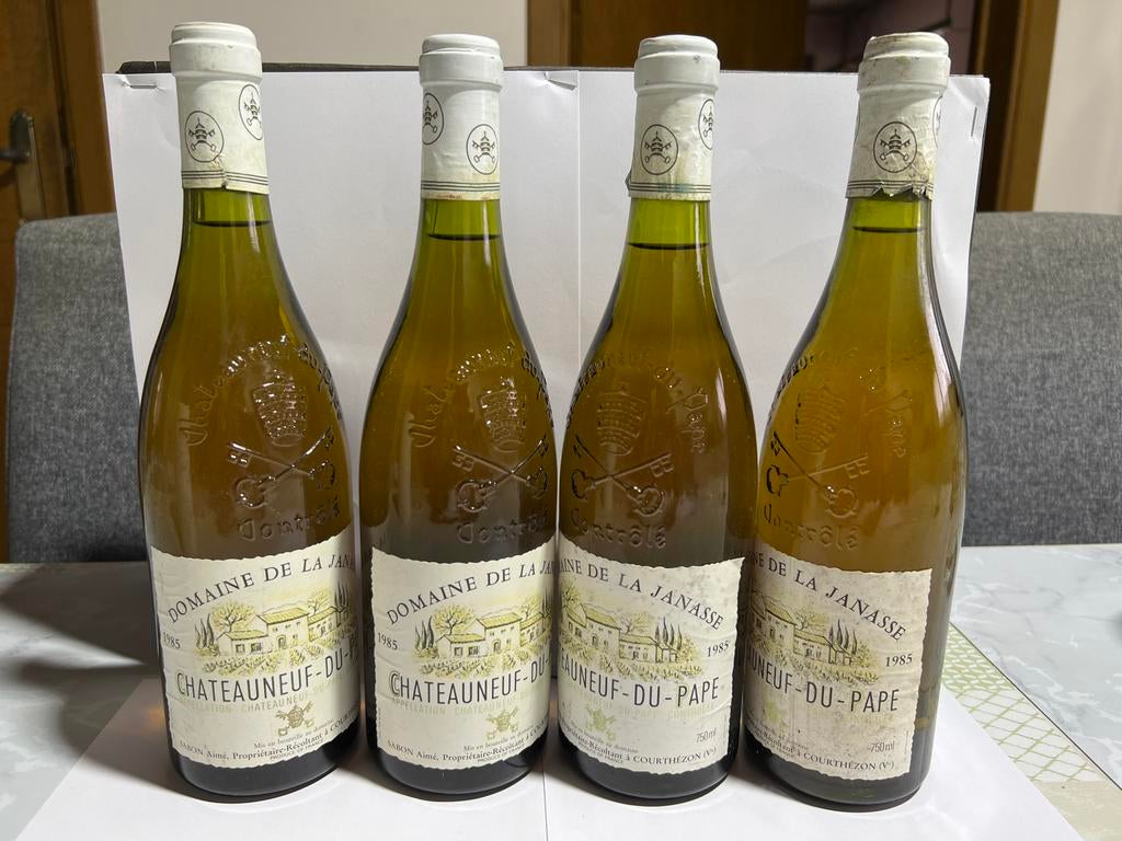 4x Chateauneuf-Du-Pape 1985, Domaine De La Janasse, Ophalen of Verzenden