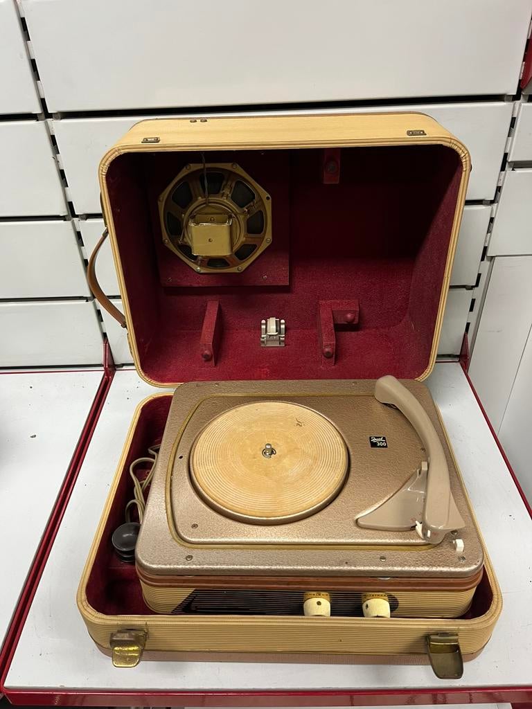 Vintage Dual 300 platenspeler - hoes - 50, Ophalen, Gebruikt, Platenspeler, Dual