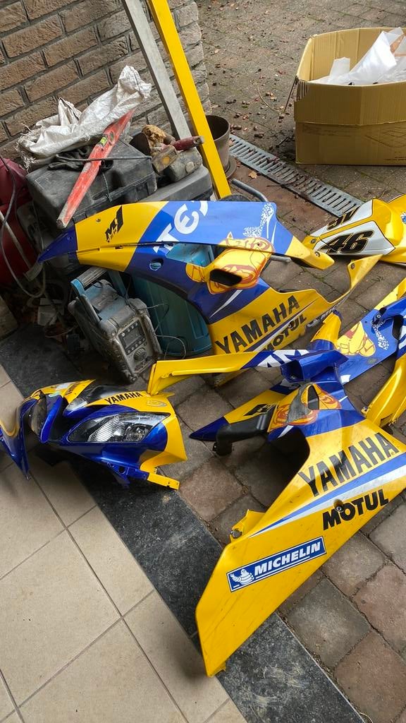 Originele kuipwerk Yamaha R6 2007 beschadigde camelkleuren, Motoren, Ophalen, Gebruikt