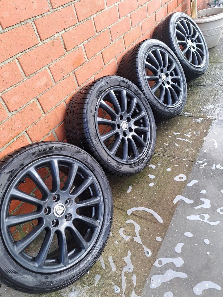 Originele velgen jaguar winterset met winterbanden, Auto-onderdelen, Ophalen, Velg(en), 17 inch, Winterbanden