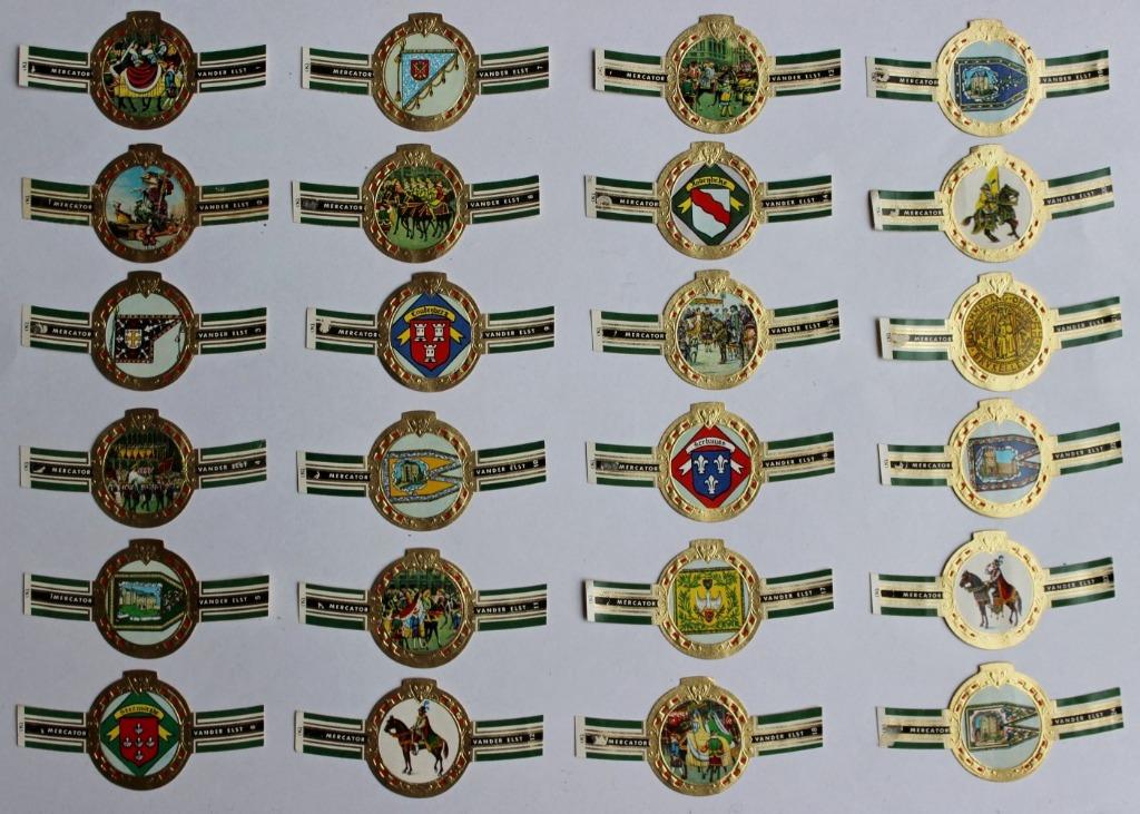 sigarenbanden Mercator - Vander Elst ommegang Brussel 1-24, Verzamelen, Rookartikelen, Aanstekers en Luciferdoosjes, Ophalen of Verzenden