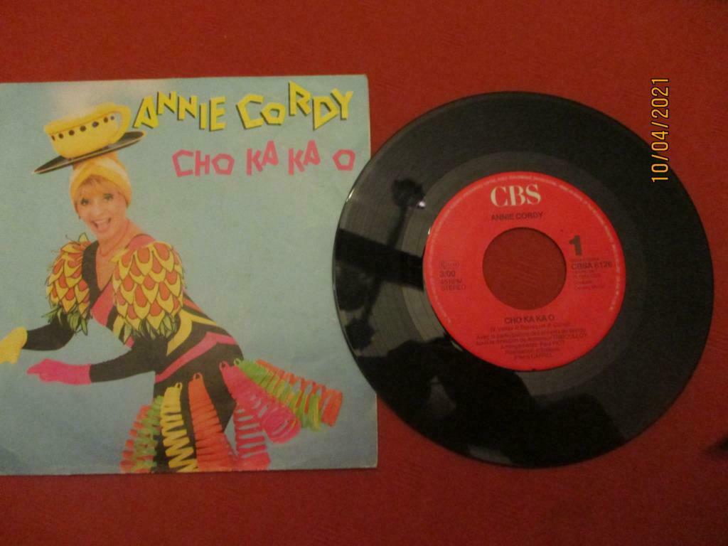 45 T. ANNIE CORDY. "CHO KA KA O"., Enlèvement ou Envoi, Single