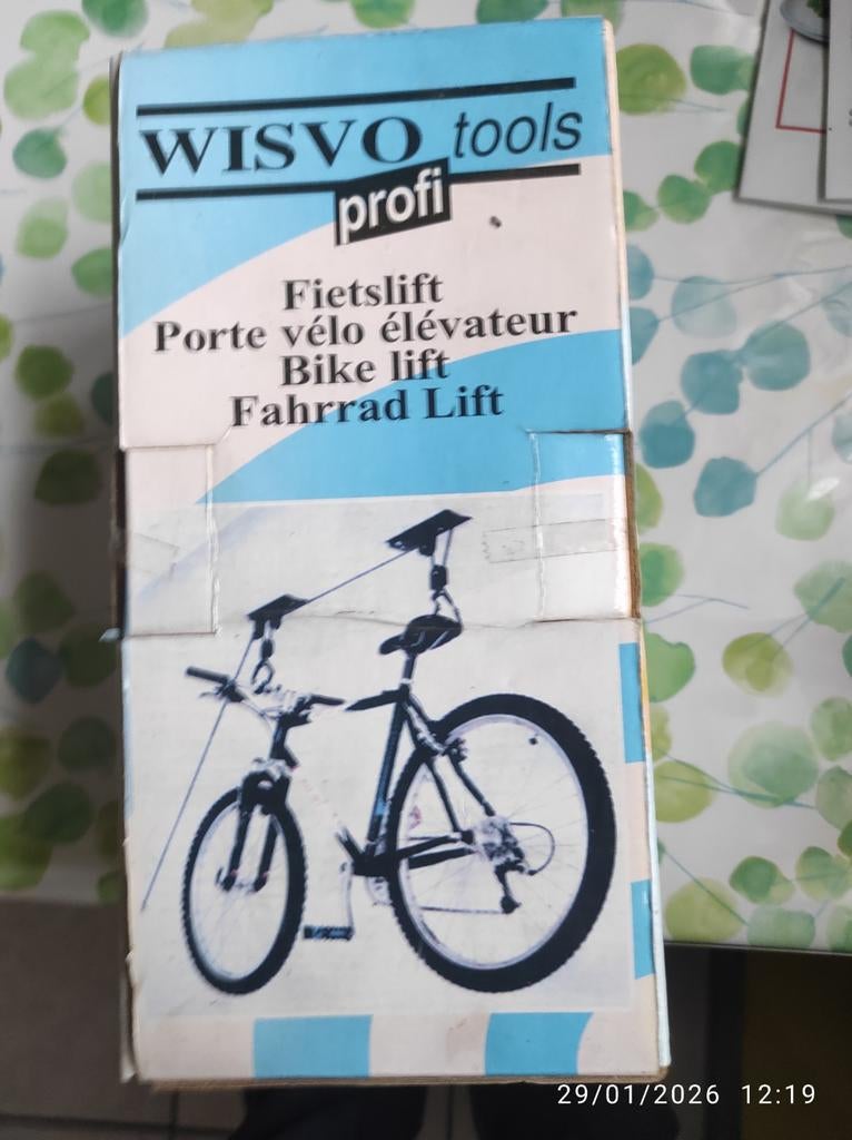 Porte vélo élévateur, Ophalen