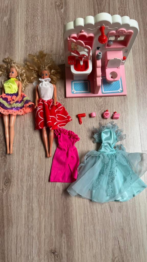 Vintage Barbie . Badkamertje.,, Kinderen en Baby's, Ophalen of Verzenden, Gebruikt, Barbie