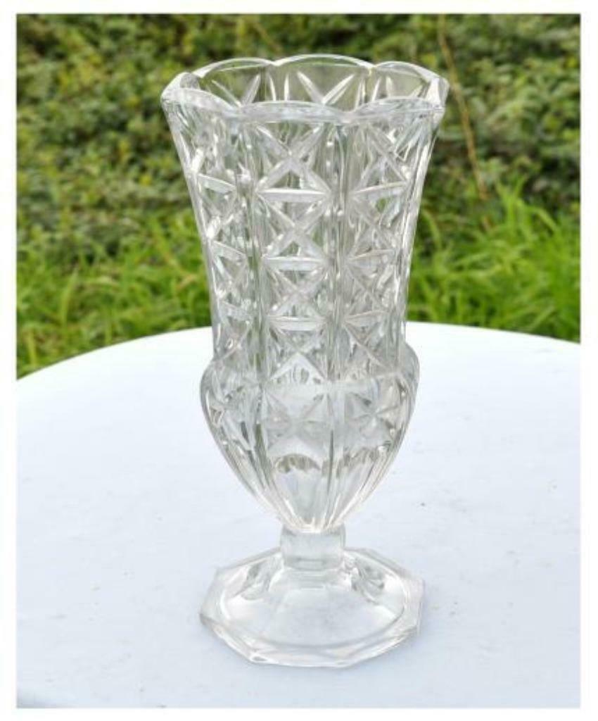 § vase en verre moule forme medicis, Enlèvement ou Envoi