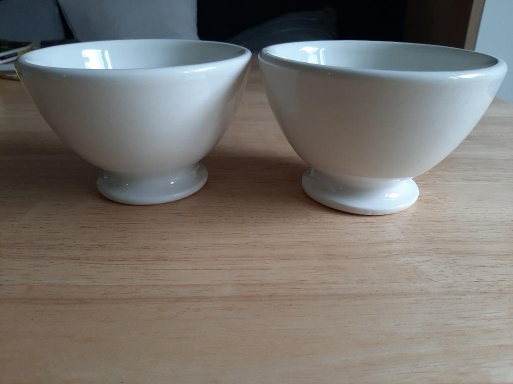 2 bols Royal Boch blancs, Enlèvement ou Envoi