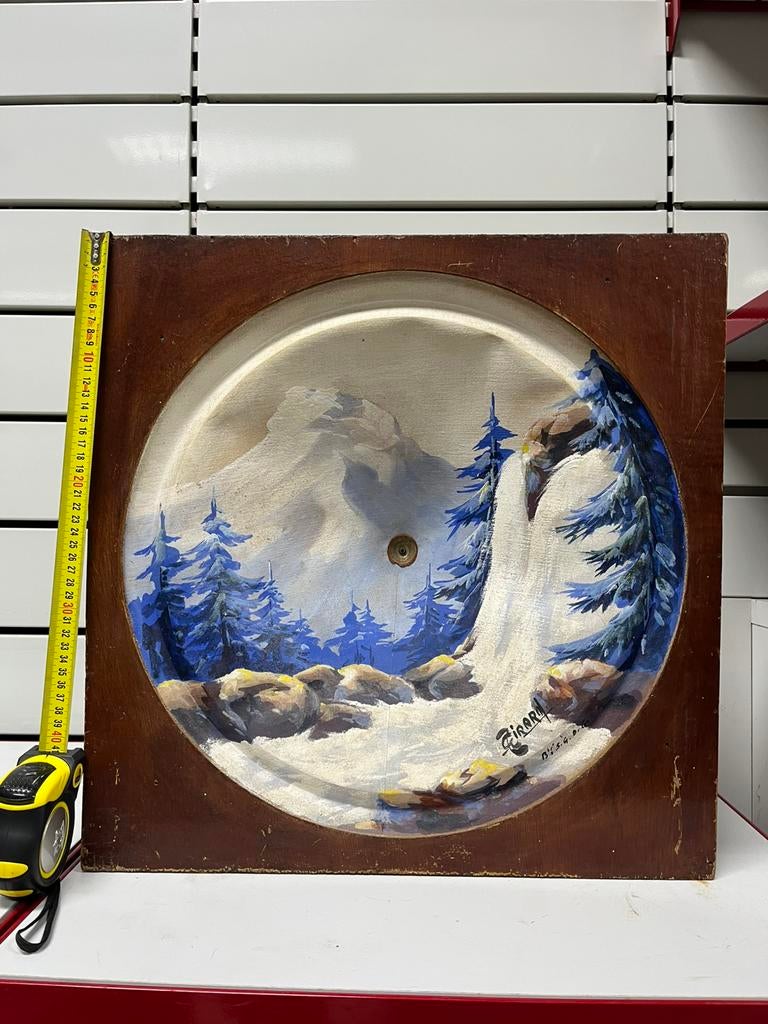 Rare Haut-Parleur Diffuseur TSF Art Déco - Signé C. GIRARD, Enlèvement