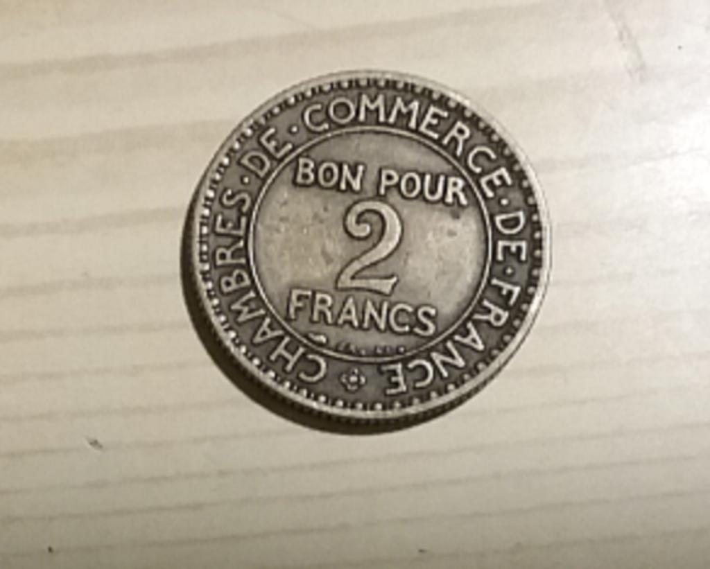 franse muntstukken - bon pour 50 centimes + 2 francs, Ophalen of Verzenden, Frankrijk, Losse munt