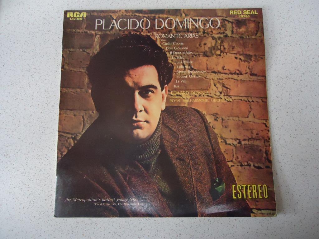 LP van "Placido Domingo" Romantic Arias anno 1969., Enlèvement ou Envoi, Utilisé, 12 pouces