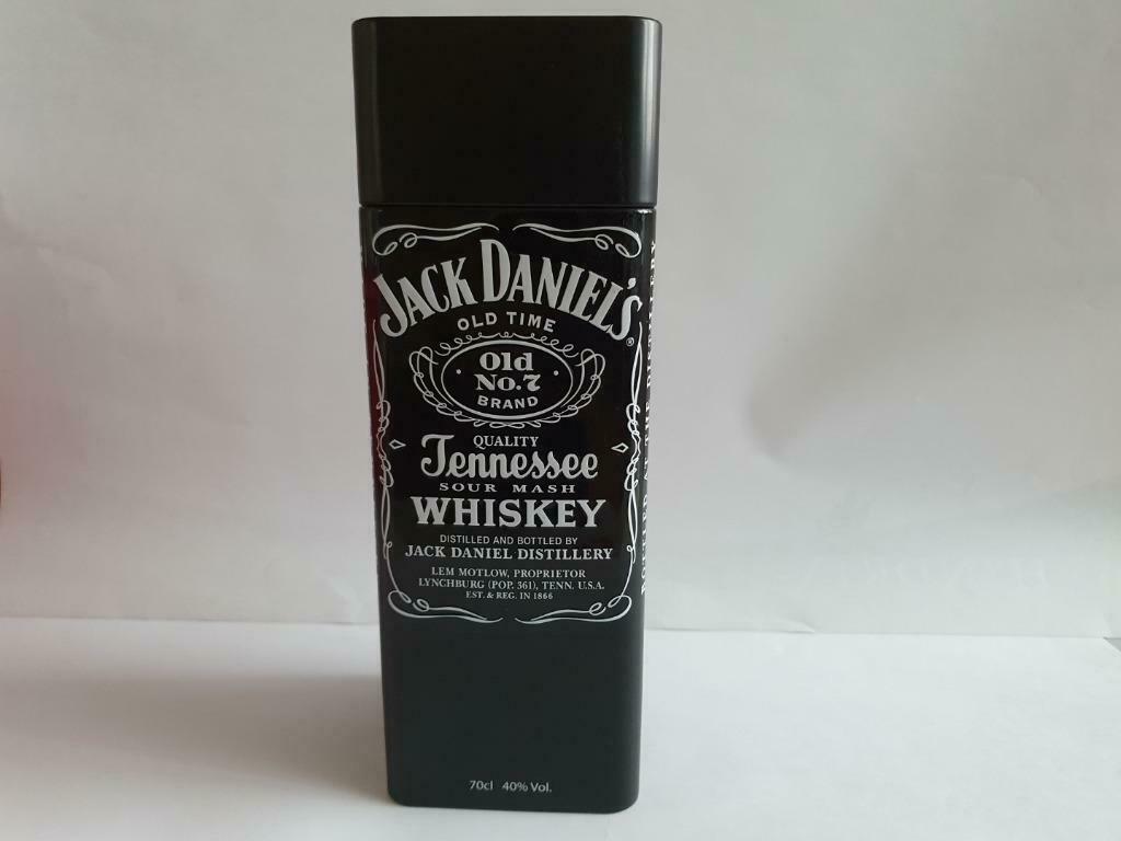 Boîte en métal noir de Jack Daniel's Old No 7, vide, Enlèvement ou Envoi, Neuf, Autre, Autres marques