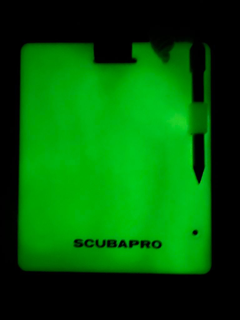 Fosforescerend schrijfleitje Scubapro, Enlèvement ou Envoi, Utilisé, Autres types