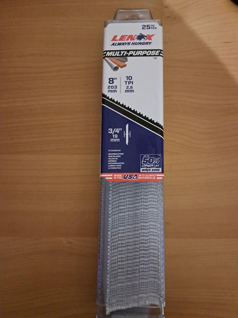 Lames pour scie sabre universelle, Bricolage & Construction, Enlèvement, Neuf, Autres types, 70 mm ou plus