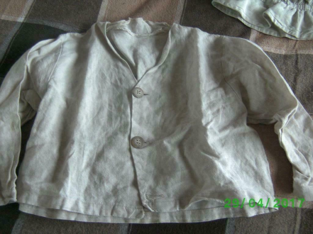linnen hoedje en vestje (prijs voor 2 samen), Kleding | Dames, Ophalen, Zo goed als nieuw, Maat 34 (XS) of kleiner, Beige