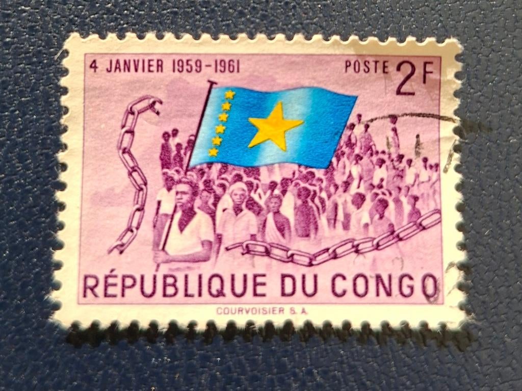 Timbre OBP 415 de la République du Congo, Enlèvement ou Envoi, Affranchi