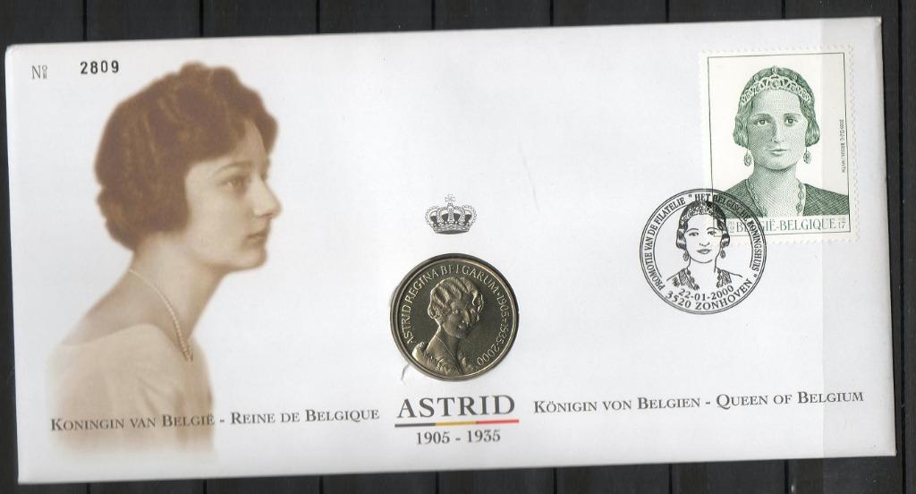 Année 2000 : 2968 - Numisletter : Astrid Reine de Belgique, Enlèvement ou Envoi