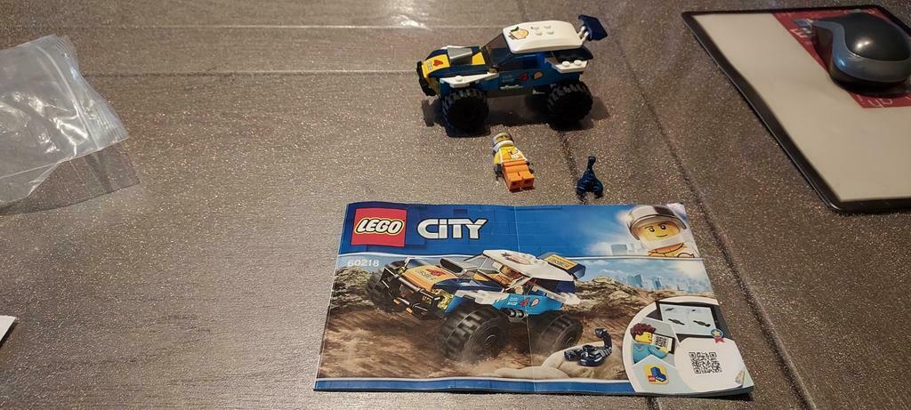 lego 60218 desert rally racer, Ophalen of Verzenden, Gebruikt, Complete set, Lego