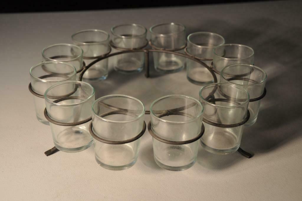 kandelaar met glaasjes voor theelichtjes, Ophalen, Kandelaar