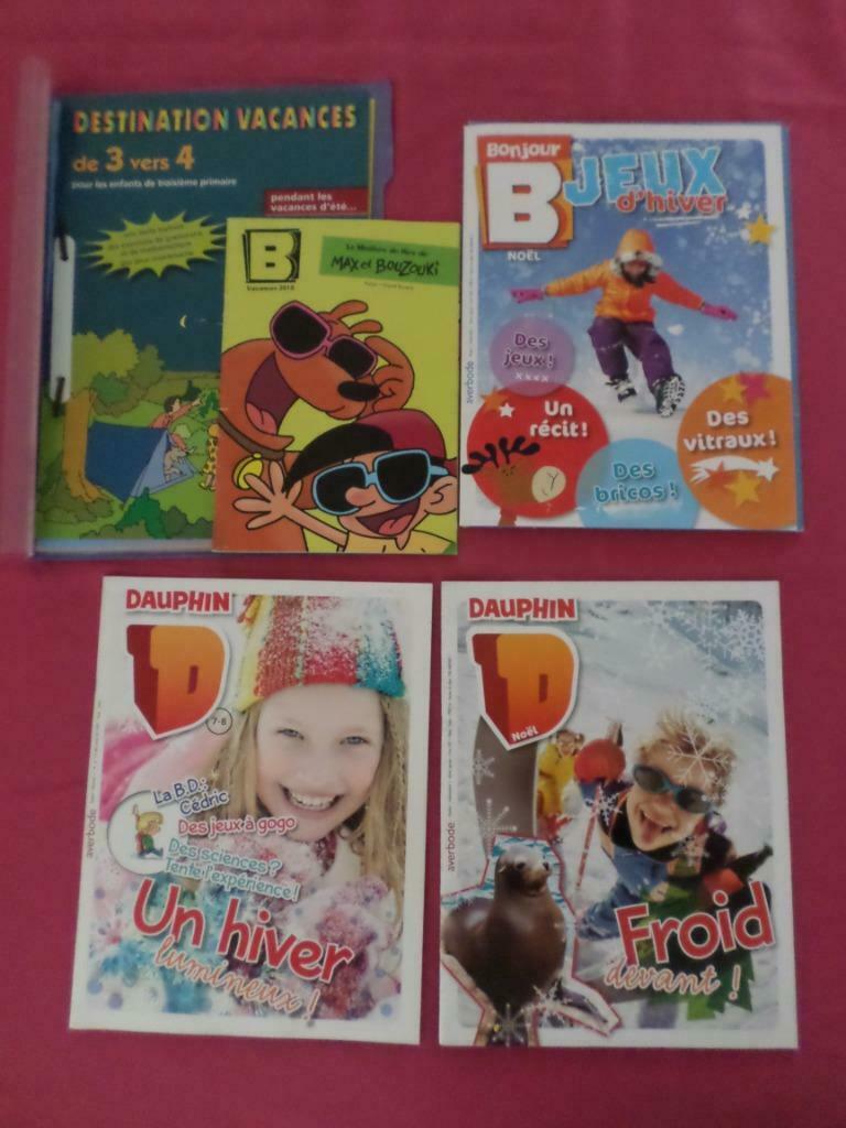 5 Cahiers de vacances Averbode Bonjour Dauphin Destination, Livres, Enlèvement ou Envoi, Utilisé, Non-fiction