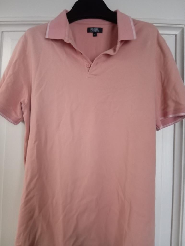 Pink polo Galeries Lafayette, size L, Ophalen of Verzenden