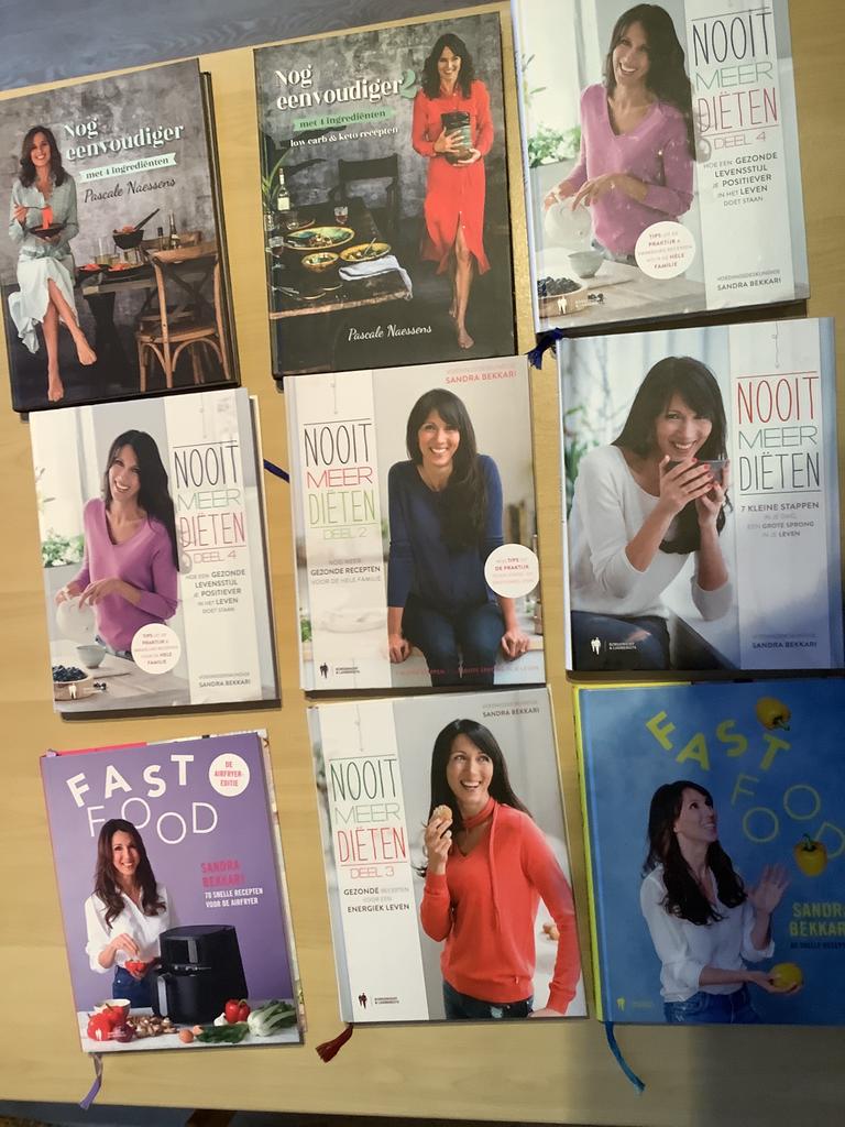 pascale naessens en sandra bekkari kookboeken, Ophalen of Verzenden, Zo goed als nieuw, Sandra Bekkari, Gezond koken