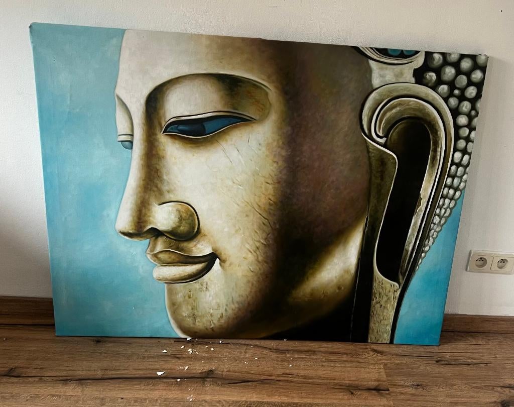 Handgeschilderde Boeddha schilderijen, Antiek en Kunst, Ophalen