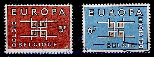 Belge 1963 - n 1260 - 1261, Timbres & Monnaies, Timbres | Europe | Belgique, Envoi, Oblitéré