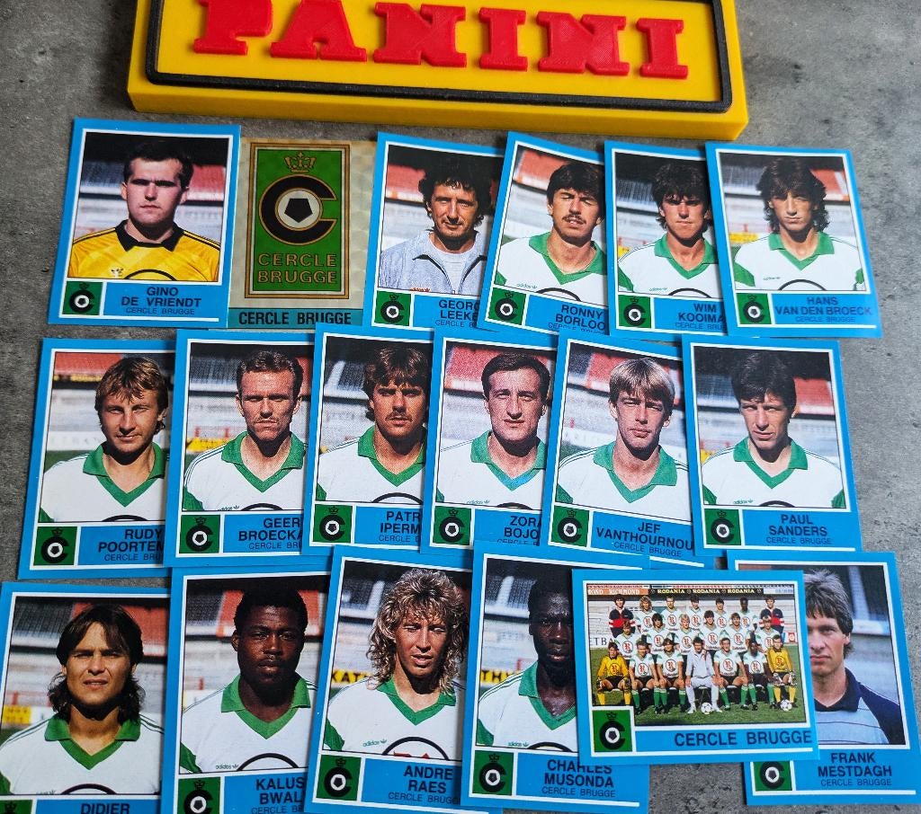 PANINI FOOTBALL 87 CERCLE BRUGGE 18 STICKERS 1987, Hobby en Vrije tijd, Stickers en Plaatjes, Nieuw, Verzenden