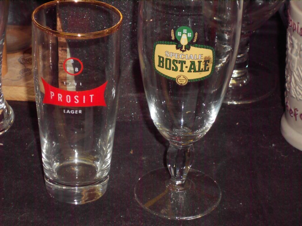 Bierglazen.Rivers Beer.Orval.Carlsberg.Alken Crown Jubile, Verzamelen, Biermerken, Zo goed als nieuw, Glas of Glazen, De Koninck