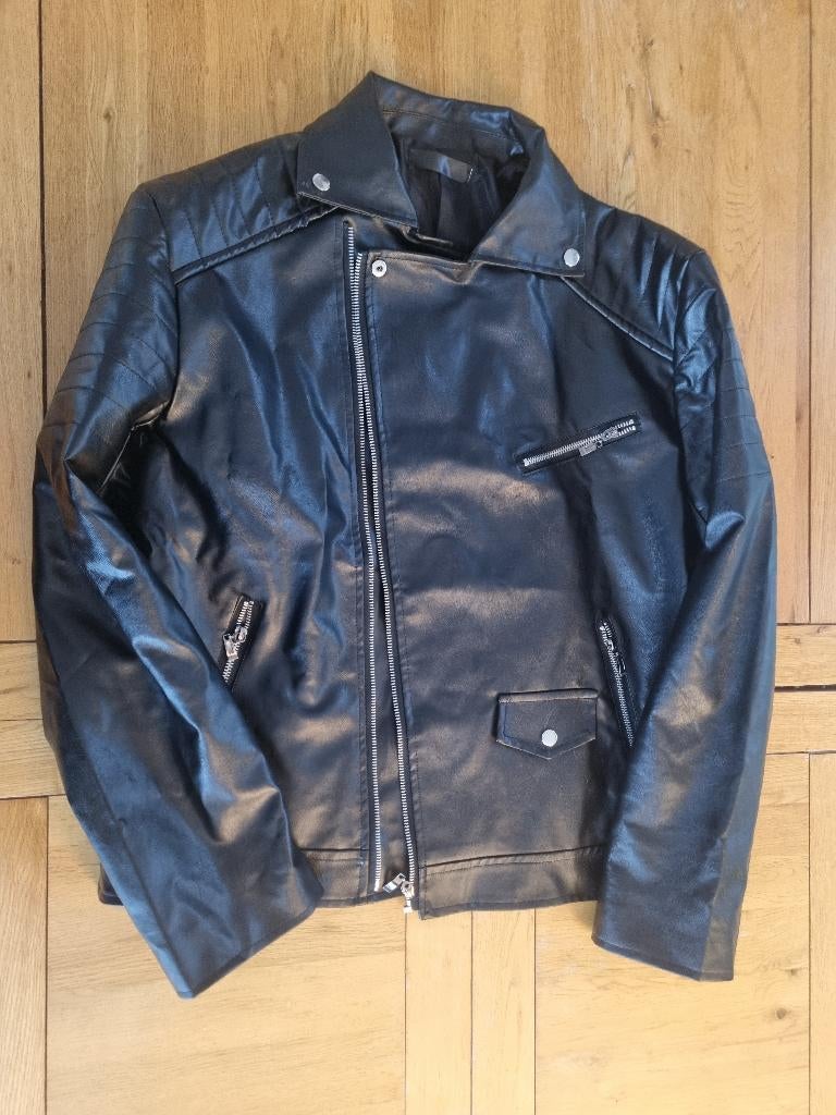 Veste cuir, Vêtements | Hommes, Enlèvement, Comme neuf, Taille 56/58 (XL), Noir