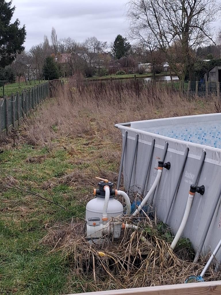 Zwembad bestway, Tuin en Terras, Zwembaden, Gebruikt, 300 cm of meer, Rechthoekig, Ophalen