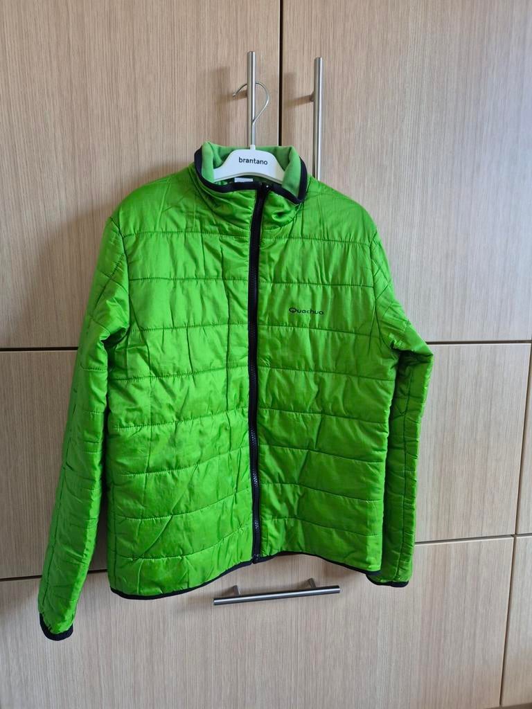 felgroene jas - Quechua - maat 158, Ophalen, Quechua, Jongen of Meisje, Zo goed als nieuw