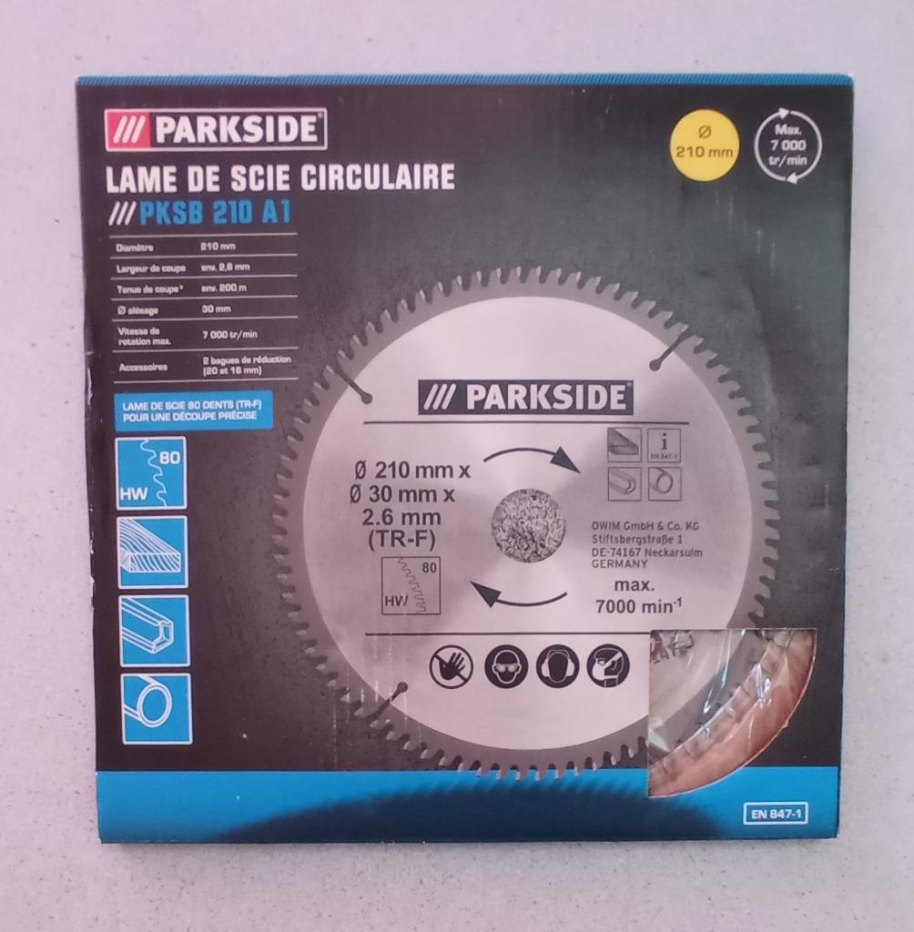 Lame de scie circulaire " neuve " Parkside PKSB 210 A1 80dts, Enlèvement, Neuf