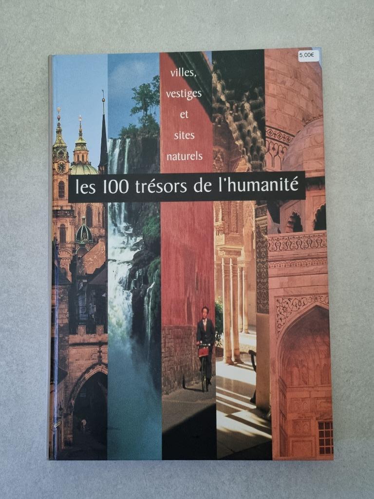 livre, les 100 trésors de l'humanité, tourisme, Enlèvement ou Envoi, Utilisé, Autres sujets/thèmes